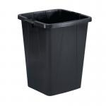 Durable Eco 90L Waste Recycling Bin Black Strong Square Durabin 1800505221 DB73891