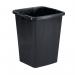 Durable Eco 90L Waste Recycling Bin Black Strong Square Durabin 1800505221 DB73891