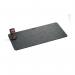 Durable Premium Soft Felt Desk Mat With Fold Out Phone Holder 70x33cm Charcoal 708158 DB73953