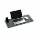 Durable Premium Soft Felt Desk Mat With Fold Out Phone Holder 70x33cm Charcoal 708158 DB73953