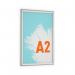 Durable Aluminium Snap Frame Notice Holder A2 Silver 500823 DB73957