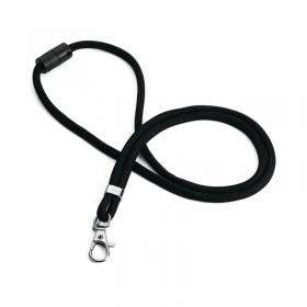 Durable Recycled Fabric Lanyard Black (Pack of 10) 824101 DB74098