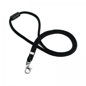 Durable Recycled Fabric Lanyard Black Pack of 10 824101 DB74098