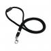 Durable Recycled Fabric Lanyard Black (Pack of 10) 824101 DB74098