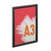 Durable Aluminium Snap Frame Notice Holder A3 Black 479701 DB74131