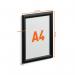 Durable Aluminium Snap Frame Notice Holder A4 Black 479601 DB74135