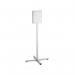 Durable Outdoor Stainless Steel Floor Stand A4 Grey 502057 DB74212