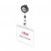 Durable Mono Security Pass Holder with Badge Reel Clear (Pack of 10) 8138/19 DB80000