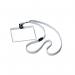 Durable Lanyard Name Badge ID Card Holder + Inserts 60x90mm Grey (Pack of 10) 813910 DB80001