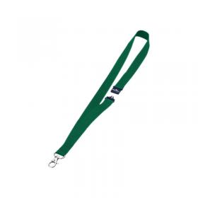 Durable Name Badge Lanyard 20mm Green (Pack of 10) 813705 DB80012