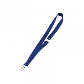 Durable Name Badge Lanyard 20mm Blue (Pack of 10) 8137/07 DB80013