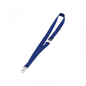 Durable Name Badge Lanyard 20mm Blue (Pack of 10) 813707 DB80013