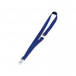 The photograph depicts a pack of 10 Durable Soft Lanyard with Clip and Safety Release Blue Name Badge Accessories. The lanyards appear sturdy and durable, with a bright blue color. The clip and safety release are clearly visible, providing ease of use and added security.