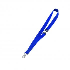 Durable Name Badge Lanyard 20mm Blue (Pack of 10) 8137/07 DB80013