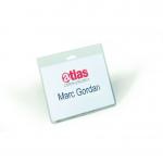 Durable Security Name Badge 60x90mm without Clip Clear (Pack of 20) 8135/19 DB80026
