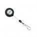 Durable Badge Reel with Spring Snap Fastener Charcoal (Pack of 10) 8221/58 DB80200