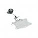 Durable Secure Retractable Keyring Badge Reel for IDs and Keys Black (Pack of 10) 822258 DB80201