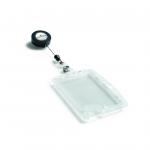 Durable Dual Security Pass Holder with Badge Reel Clear (Pack of 10) 8224/19 DB80277