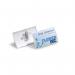 Durable Click Fold Name Badge with Combi Clip 54x90mm Clear (Pack of 25) 821419 DB80305