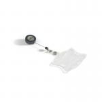 Durable Acrylic Security Pass ID Card Holder with Badge Reel Clear (Pack of 10) 801119 DB80410