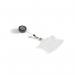 Durable Acrylic Security Pass ID Card Holder with Badge Reel Clear (Pack of 10) 801119 DB80410