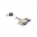 Durable Acrylic Security Pass ID Card Holder with Badge Reel Clear (Pack of 10) 801119 DB80410