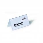 Durable Table Place Name Holder 52x100mm Transparent (Pack of 25) 8051 DB8051