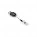 Durable STYLE Secure Retractable Clip Badge Reel for ID and Keys Black (Pack of 10) 832401 DB80611