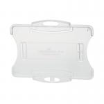 Durable Security Pass Plastic ID Card Holders for Lanyards Clear (Pack of 10) 891819 DB80760