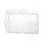 Durable Enclosed Security Pass ID Card Holder for Lanyards 54x87mm Clear (Pack of 10) 890519 DB80762