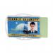 Durable ID Card Holder For 2 Cards 54x87mm Transparent (Pack of 10) 891919 DB80766