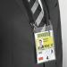 Durable A6 Name Badge with Black Textile Lanyard (Pack of 10) 852501 DB80812