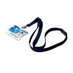 Durable Textile Lanyard with Snap Hook 15mm Midnight Blue (Pack of 10) 812728 DB80868