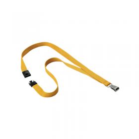 Durable Textile Lanyard with Snap Hook Ochre (Pack of 10) 8127135 DB80872