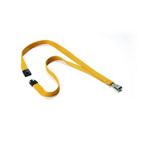 Durable Textile Lanyard with Snap Hook Ochre (Pack of 10) 8127135 DB80872