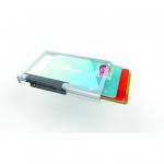 Durable Card Holder Pushbox Trio Transparent 892019 DB80879