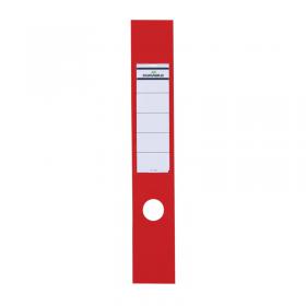 Durable Ordofix Self-Adhesive File Spine Label 60mm Red (Pack of 10) 809003 DB8090R