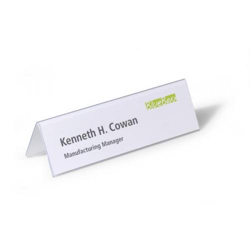 Durable 805219 61//122 x 210 mm Table Place Name Holders