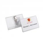 Durable Name Badge 40x75mm Crocodile Clip Fastener Pack of 25 8110