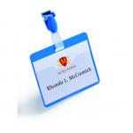 Durable Visitor Badge with Strap 60x90mm Blue (Pack of 25) 8147/06 DB814706