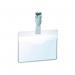 Durable Visitor Badge with Rotating Clip Strap 60x90mm Clear (Pack of 25) 8147/19 DB814719