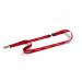 Durable Textile Visitor Badge Lanyard 20mm Red (Pack of 10) 823803 DB90918