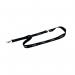 Durable Soft Textile STAFF Lanyard with Clip and Breakaway Black (Pack of 10) 823901 DB90920