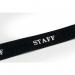 Durable Soft Textile STAFF Lanyard with Clip and Breakaway Black (Pack of 10) 823901 DB90920
