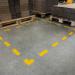 Durable Floor Marking Shape L Yellow (Pack of 10) 170204 DB98357