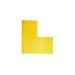Durable Floor Marking Shape L, Yellow (Pack of 10) 170204