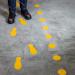 Durable Floor Marking Shape Foot Yellow (5 Pairs) 172704 DB98437