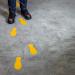 Durable Floor Marking Shape Foot Yellow (5 Pairs) 172704 DB98437