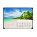 Durable Tropical Beach Calendar Desk Mat 590 x 420mm 7311