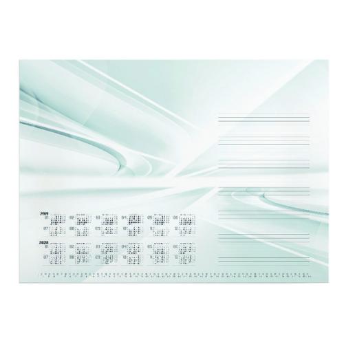 Durable Bright Curves Calendar Desk Mat Refill 570 X 410mm Db98707